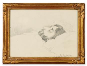 Marcel Proust sur son lit de mort. 19 Novembre 1922. by 
																	Jean Bernard Eschemann