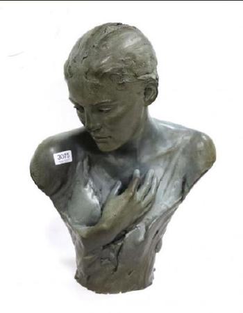 Bust of a woman by 
																	Walter Awlson