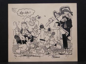 Popeye Olive Oyl and other characters by 
																			Bug Sagendorf