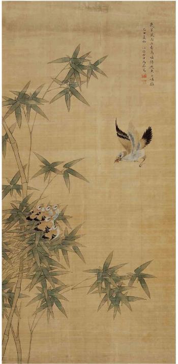 Bamboo and Sparrows by 
																	 Ma Quan