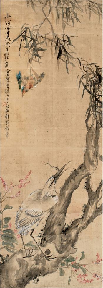 Birds on The Bamboo Branch by 
																	 Wang Li