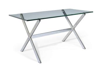 A Steel And Glass Desk Or Table, Circa 1960 by 
																	John Vesey