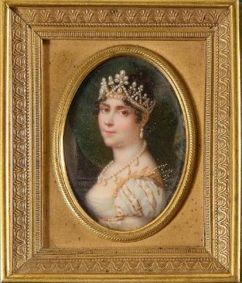 Portait de l’Impératrice Joséphine avec sa parure de perles by 
																	Daniel Saint