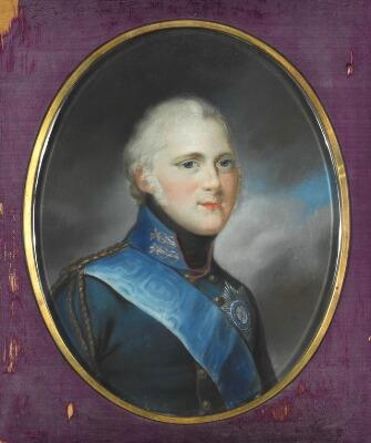 Portrait of Tsar Alexander I of Russia (1777–1801-1825) by 
																	Jean Voille