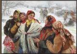 Country life in a Russian village at winter time by 
																			Feodor Vasilievich Sychkov