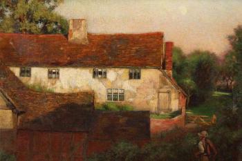 The old white house by 
																			Augustus William Haring