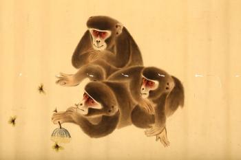 Monkeys and Butterflies by 
																			 Liu Quanqing