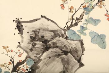 Bird and Chrysanthemums by 
																			 Qiu Hong