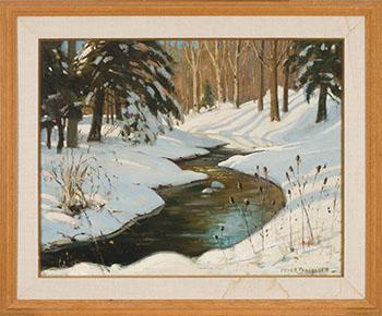 Winter Stream by 
																			Frank S Panabaker