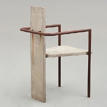 A 'Concrete' Armchair by 
																			 Kallemo