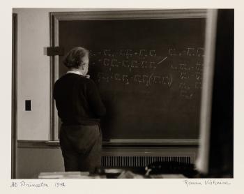 A Portfolio Entitled Einstein At Work by 
																			Roman Vishniac