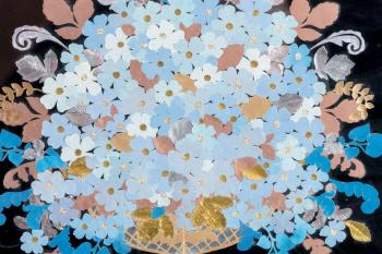 Bouquet à dominante bleue by 
																			Monica Gallopin