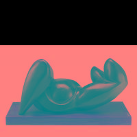 Nudo femminile sdraiato by 
																	Vittorio Tavernari