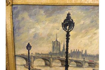 Westminster from the South Bank by 
																			Hermann Israel Fechenbach