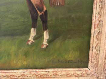 Study of a Chestnut thoroughbred by 
																			Lionel Hamilton-Renwick