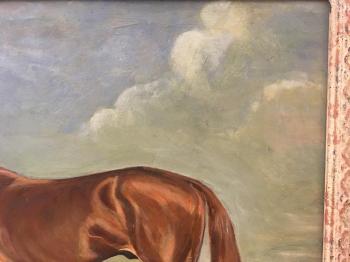 Study of a Chestnut thoroughbred by 
																			Lionel Hamilton-Renwick