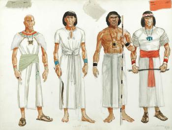 Three Costume Designs For The Ten Commandments by 
																			Dorothy Jeakins