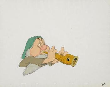 A celluloid of Sleepy from  Snow White and Seven Dwarfs by 
																	 Walt Disney Art Editions