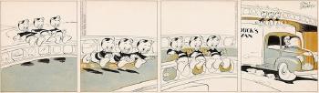 An original Al Taliaferro Donald Duck daily comic strip by 
																	Al Taliaferro