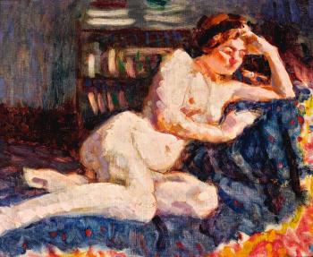 Reclining Nude by 
																	Roderic Oconor