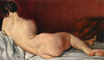 Nue De Dos Etendue (Reclining Nude) by 
																	Georges Sabbagh