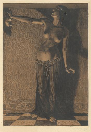 Salome mit dem Haupt Johannes des Täufers by 
																	Karl Hachez