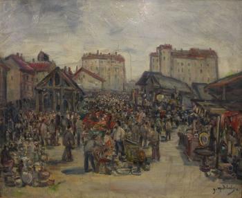 Le Marché by 
																			Gustave Madelain