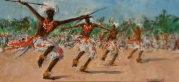Groupe de danseurs Intori au Rwanda by 
																	Paul Daxhelet