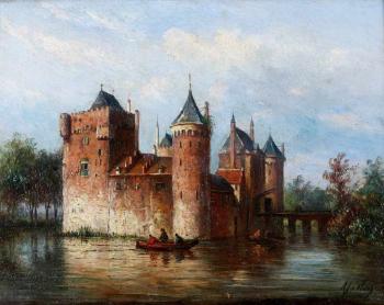 The castle of Schagen by 
																			Albert Jurardus van Prooyen