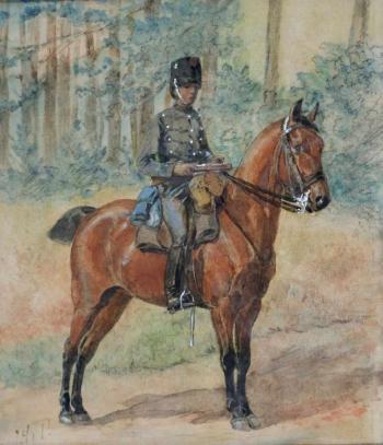 Cavalry officer by 
																			Jan Hoynck van Papendrecht