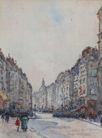 Rue Saint Antoine, Paris by 
																			Henri Noizeux