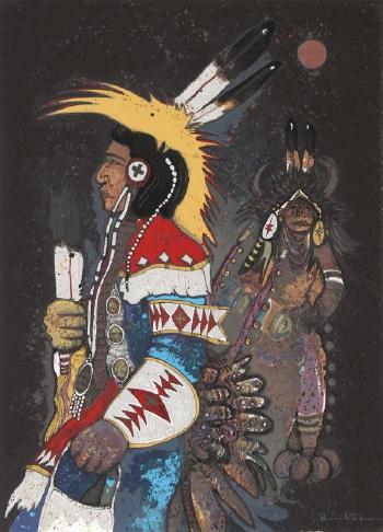 Crow Dancers at Midnight by 
																			Kevin Red Star
