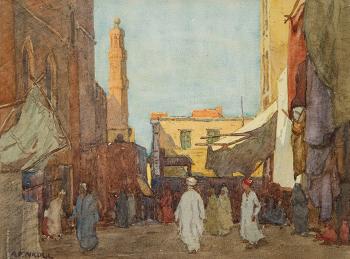 Streets of Cairo by 
																	Archibald Frank Nicoll