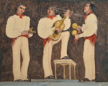 Three Musicians by 
																			Manolo L Linas