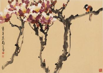Flowers And Birds by 
																	 Zhu Mulan