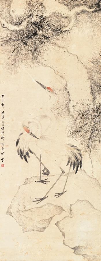 Two Cranes by 
																	 Tang Luming