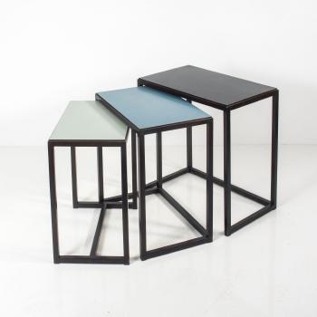 Three nesting tables by 
																			Egon Eiermann