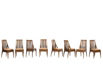 Eight Interior II side chairs by 
																			 Dresdner Werkstatten fur Handwerkskunst