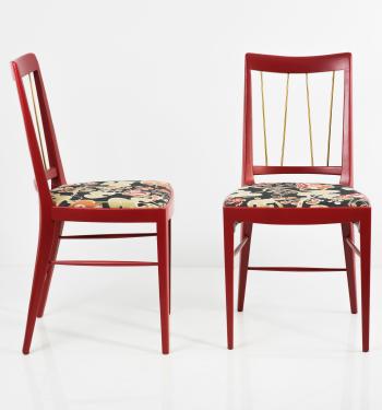 Eight chairs by 
																			Oswald Haerdtl