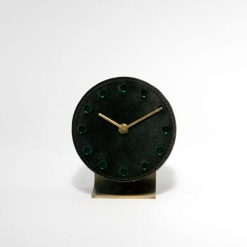 Table clock by 
																			 Werkstatte Carl Aubock