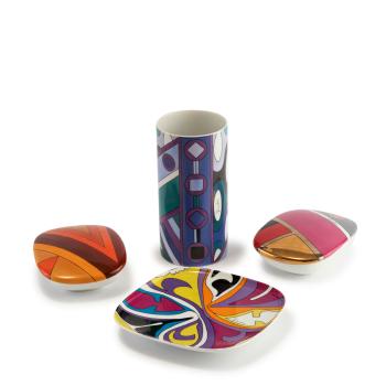 Vase, dish and two jars by 
																			Emilio Pucci