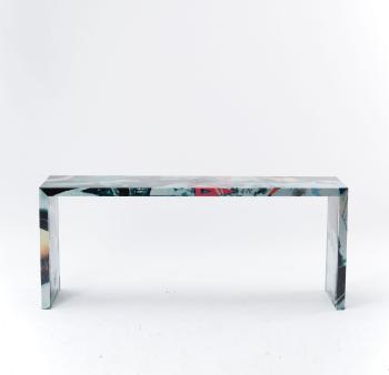 Console table from the Decollage series by 
																			 Zerodisegno