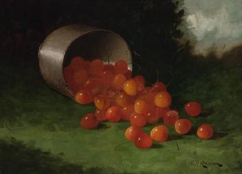Still Life With Pail Of Cherries by 
																	Carducius Plantagenet Ream