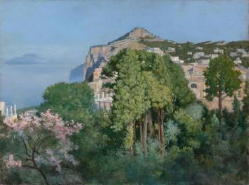 A View of Monte Solaro, Capri (A Capri Villa) by 
																	Charles Caryl Coleman