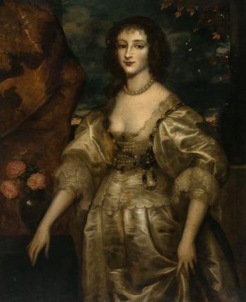 Portrait of a Lady Wearing a Satin Gown by 
																	Cornelius Janssen van Ceulen