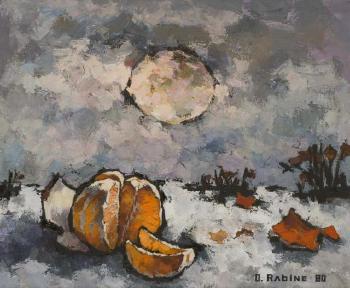 Orange Garden in Snow by 
																	Oscar Rabine