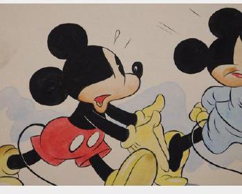 Mickey and Minnie Mouse by 
																			 Walt Disney Productions