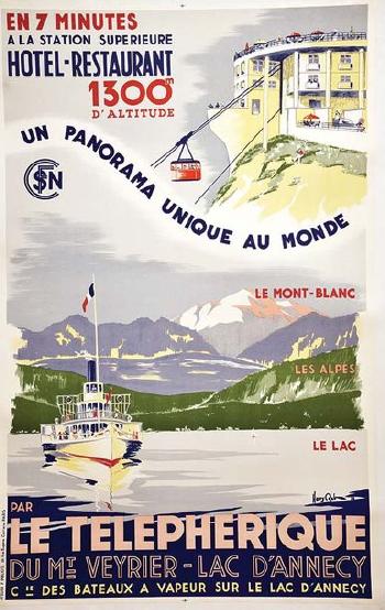 Le Téléphérique de Veyrier - Lac d'Annecy by 
																	Henry Reb
