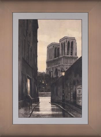 Paris nocturne. View on Notre Dame Cathedral
 by 
																			Odo Dobrowolski