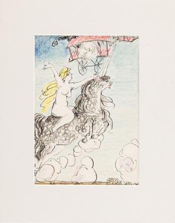 Girl On Unicorn by 
																			Antoni Uniechowski